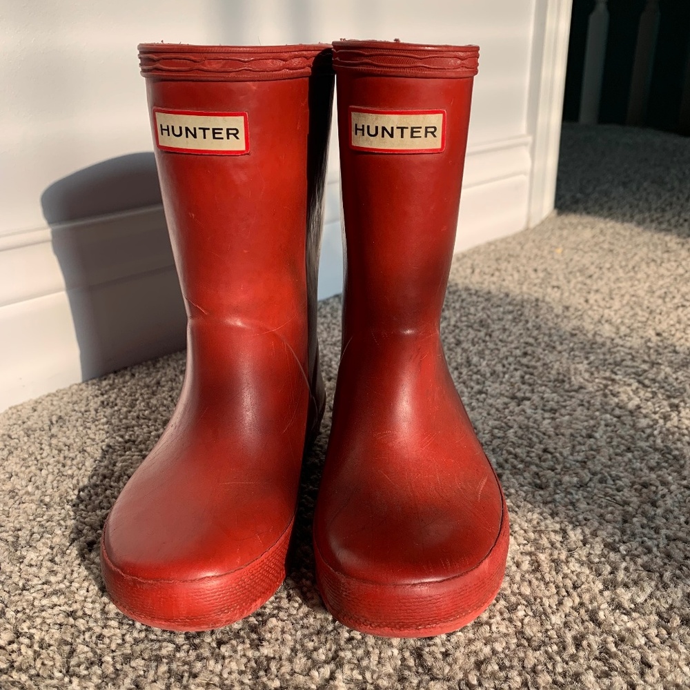Toddler Red Hunter Boots